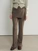 GENERALIDEA Skirt Layered Bootcut Slacks [Taupe] / Gf1Lpt502