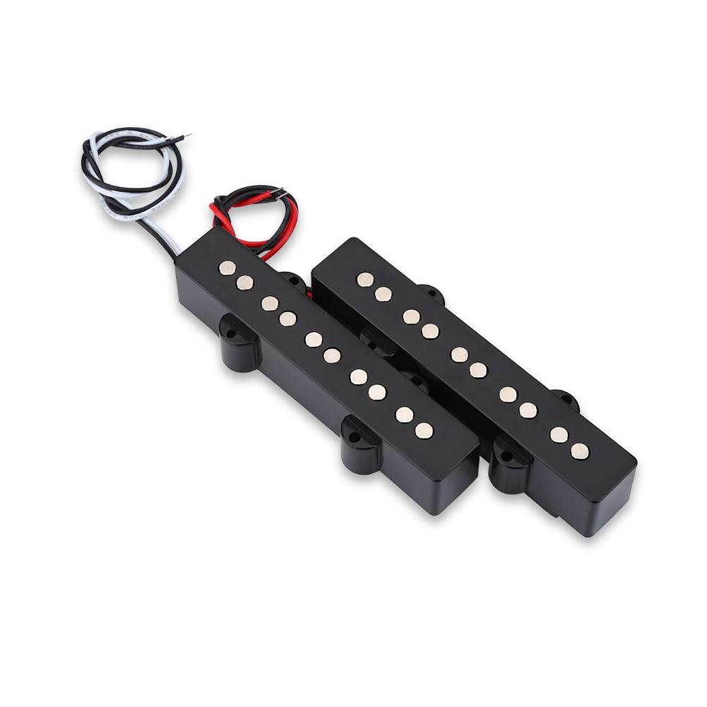 2Pcs Open Bridge Pickup for 5 String Jazz Bass JB Electric Bass Guitar