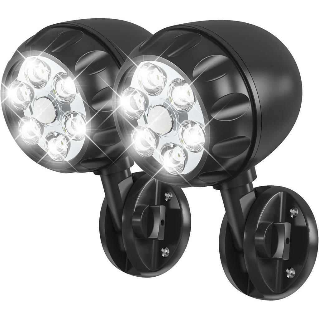 New 1/2pc LED Outdoor Spotlight Wall Lamps Super Bright Garden Lamps Garage Garden Lighting Floodlight Human Body Induction Hot