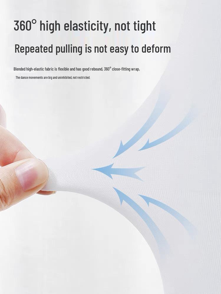 Spring/Summer Anti-Pilling White Velvet 90D Children's Dance Tights - Perfect for June Performances