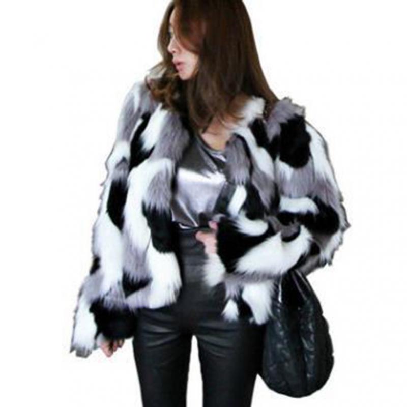 

Осенне-зимнее новое пальто с искусственным мехом, женское короткое пальто из цельной кожи с искусственным мехом лисы, с круглым вырезом, с круглым вырезом, прилив, большие размеры XXXXXL белый