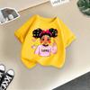 Kid T Shirt Cute Girl Printed T-shirt Round-neck Short-sleeve T-shirt Kids 100% Cotton Clothes 2-13Y