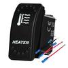 Waterproof White LED Rocker Switch for Light Bar Spot Lights 5P/7P ON-OFF-ON 12V/24V Heavy Duty for Car Boat Truck SUV 4x4 Hilux