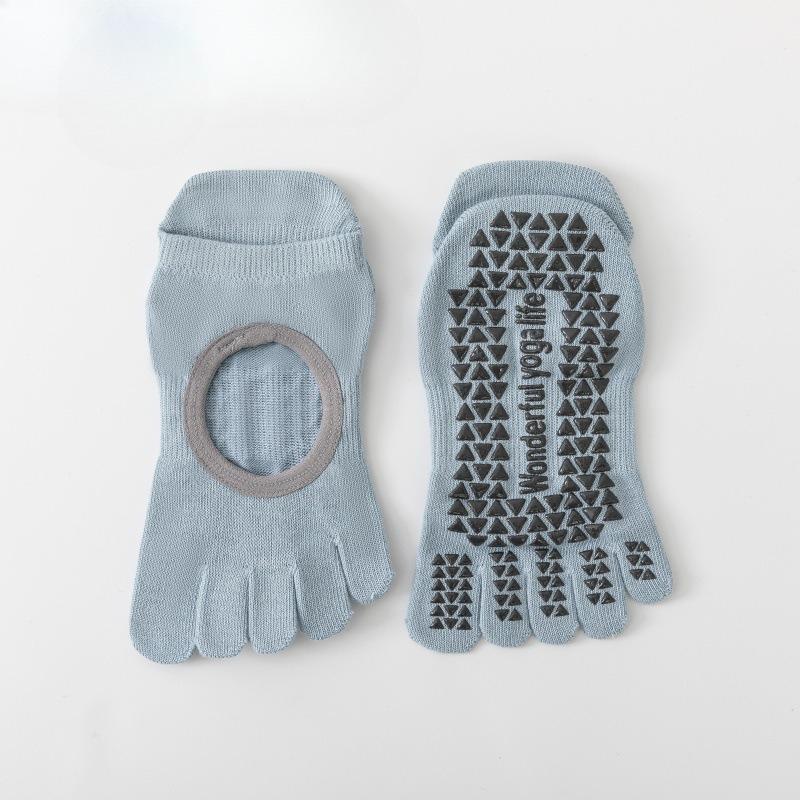 Cotton Yoga Pilates Socks - Children's Anti-slip Socks, Five-finger Socks, Summer Thin Yoga Socks, Split-toe Socks, Boat-shaped Socks