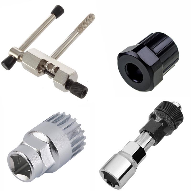 Bicycle Chain Breaker & Repair Tool Set with Crank Puller and Cassette Freewheel Socket Bicycle Repair Tool Set