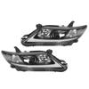 VLAND LED Projector Dynamic Headlights DRL Clear Lens Fit for Camry XV40 2010‑2011 LHD
