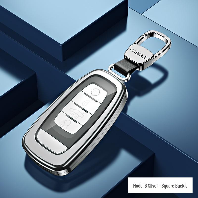Premium Full Wrap Metal Key Case for Hongqi HS5, HS7, H9