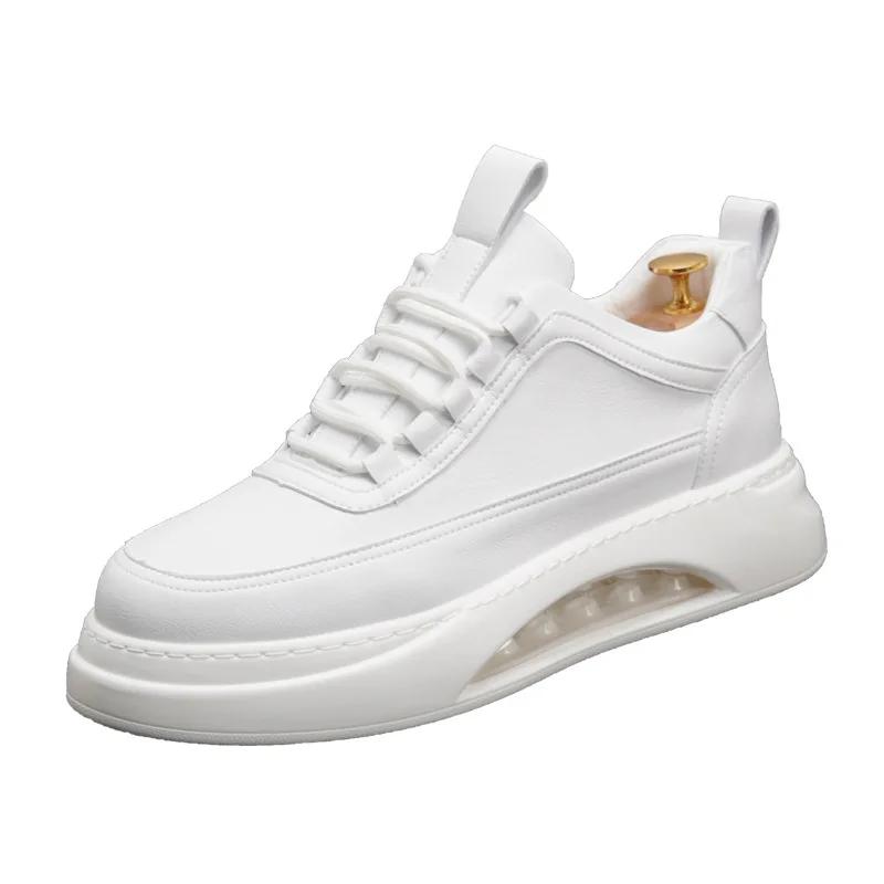 Men Casual Sneakers Platform White Shoes Leisure Male Sneakers Non-slip Men's Vulcanized Shoes Air Cushion Board Shoe