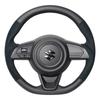 Real Steering SZA-ALC-BK Black Leather and Black Ultrasuede for Swift Sport ZC33S and Swift ZC83S Generic Steering Wheel Cover