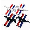 Emblema Laterale Mustang in Metallo 3D Adesivo Decorazione Auto - Design Serpente (Confezione da 2)