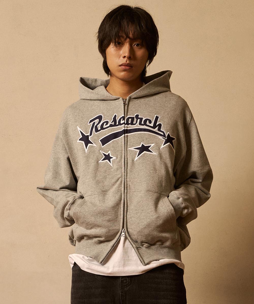 Fdr Star Logo Crack Hoodie M.Gray M