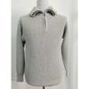Men's Thick Half Zip Polo Collar Knit Sweater