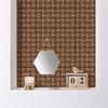 Self-Adhesive 3D Brown Wallpaper-Masonry Wood Grain Style Wall Panels for Living Room Bedroom Bathroom El Office Wall Sticker