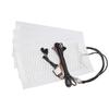 4Pcs Universal 12V 2 Seats 4 Pads Carbon Fiber Heated Seat Heater Heating 6 Level Switch Winter Warmer Seat Cushion Covers