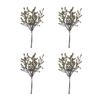 4 Pcs Artificial Berry Stems Faux Fruit Branch Realistic Fake Plants Ornaments for Christmas Wreath Crafts Wedding Party Winter Home Decor