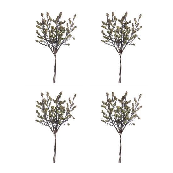 4 Pcs Artificial Berry Stems Faux Fruit Branch Realistic Fake Plants Ornaments for Christmas Wreath Crafts Wedding Party Winter Home Decor