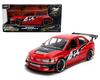 JADA TOYS 1/24 Fast & Furious 25th Anniversary Sean's Mitsubishi Lancer Evolution IX Red Diecast Model Car [Parallel Import]
