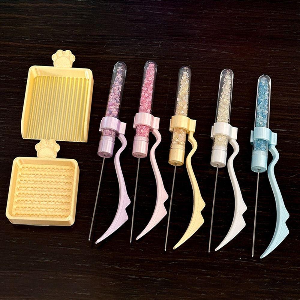 3PCS Single Needle Perler Bead Pen Cat's Paw Collage Bead Tool New Bead Pick Pen