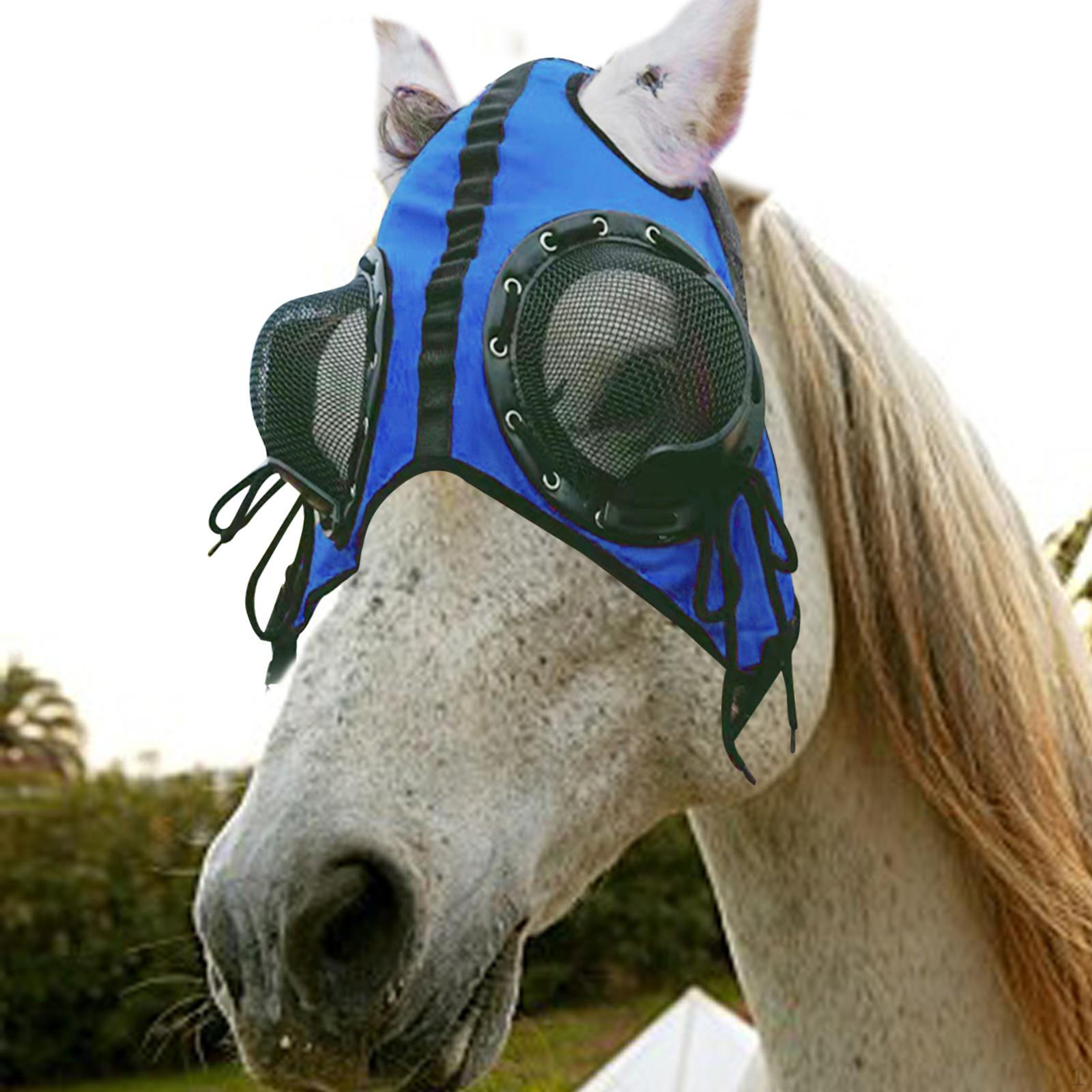 

Очки для лошадей, шоры для лошадей, уменьшают визуальные помехи, портативные, ветрозащитная защитная сетка