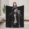 Michaels Jacksons Bad 1988 Pop Music Blanket Flannel  Winter  Lightweight Throw Blankets for Sofa Travel Plush Thin Quilt
