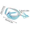 Kids Swim Goggles Snorkel Goggles Wide Vision Snorkel Diving Glasses Anti-Fog Goggles with Nose Cover No-Leak Swimming Goggles
