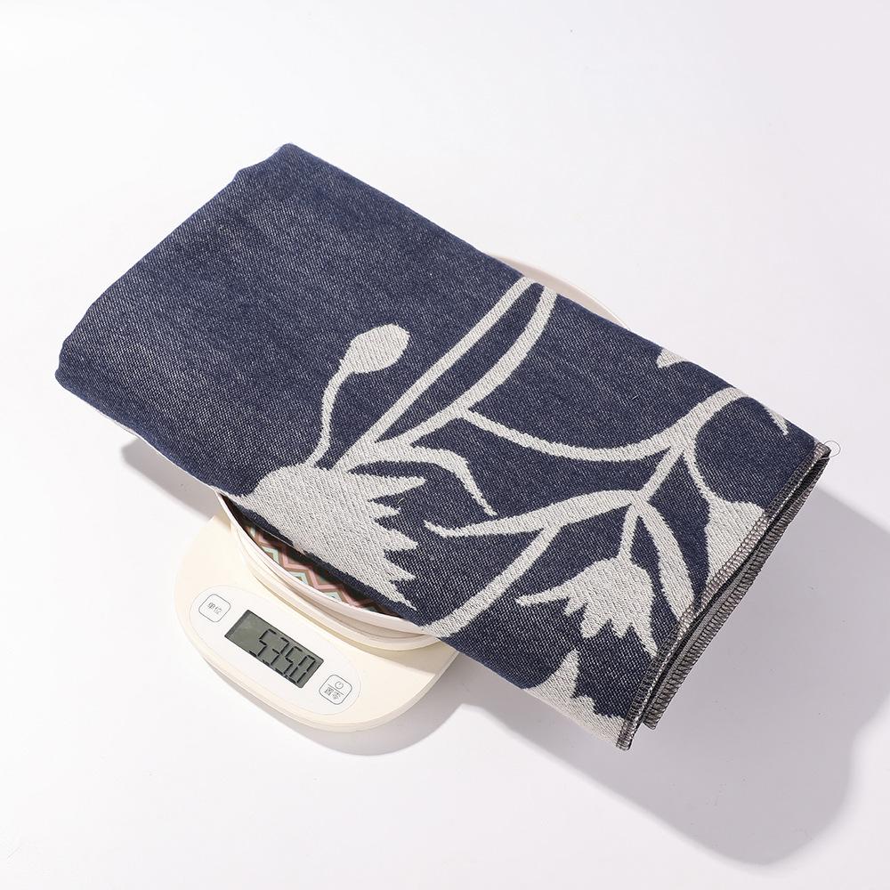 Klassischer Tulpenschal, Catwalk-Uhr, All-Match-Performance mit geteiltem Schal-Cape im pastoralen Stil