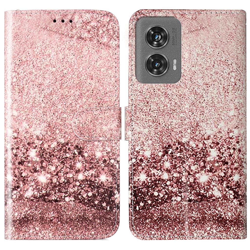 Für Motorola Edge 50 Fusion 5G Hülle Muster PU Leder Klapphandyhülle