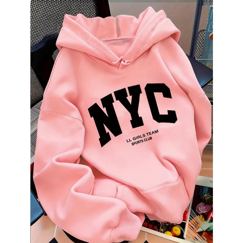 Women'S Light Pattern Hooded Sweatshirt Oversized Comfortable Fabric Fashion Casual