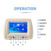 TOYOUSONIC Car Headrest Monitor Universal 7 Inch LED Screen Multimedia MP5 Player Pillow Support USB/SD Input FM/Speaker/Camera