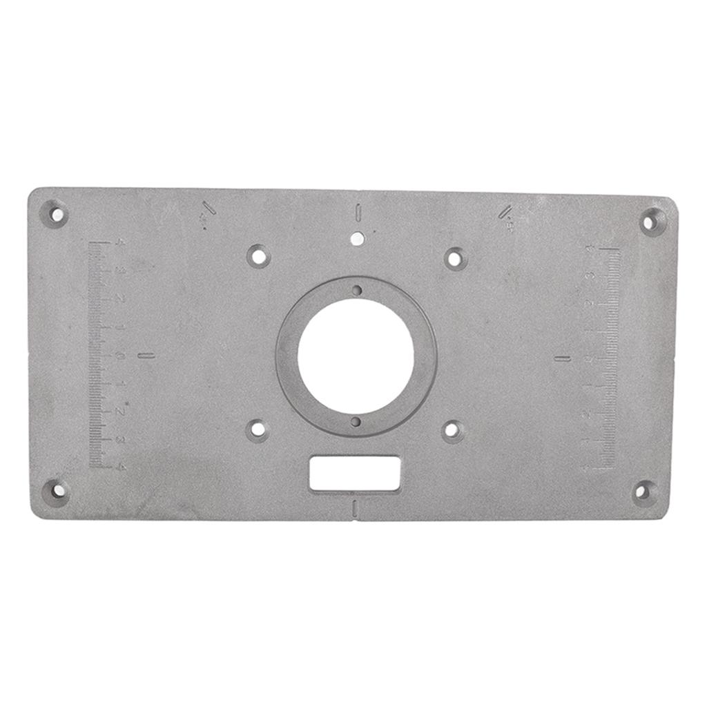 Frästisch Einlegeplatte Aluminium Multifunktionale Fräse Einlegeplatte Schablone für Holzbearbeitung Holz
