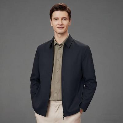 Shanshan Men's Business Anti-Wrinkle Thin Lapel Jacket