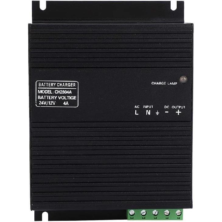 Intelligent Generator Charger Device Generator Probe-Acid Battery Charger Generator Accessory 12V/24V 4A for 12/24V Battery with LE