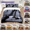 1PC Musical Elements Bedding Quilt Set Quilt Cover Pillowcase Home Decoration Birthday Gift (1 * Duvet Cover + 2 * Pillowcase, Without core)A15