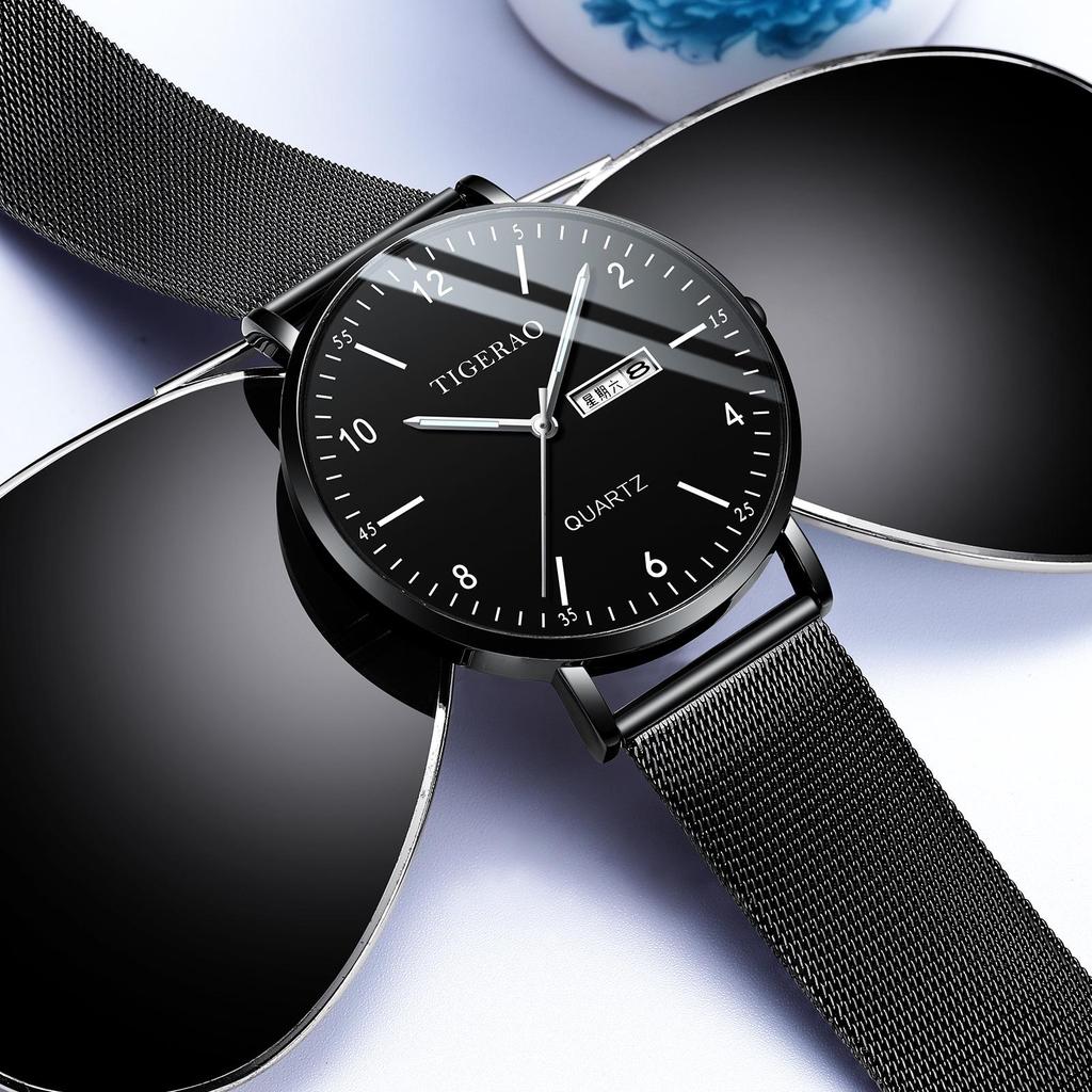 Ultra-thin Men's Trendy Mechanical & Quartz Waterproof Watch for Teenagers and Students