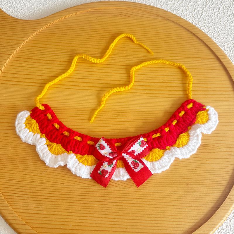 New Year Neckwear: Pet Gaiter & Scarf for Cats & Dogs - Festive Knit Collar for Chinese New Year
