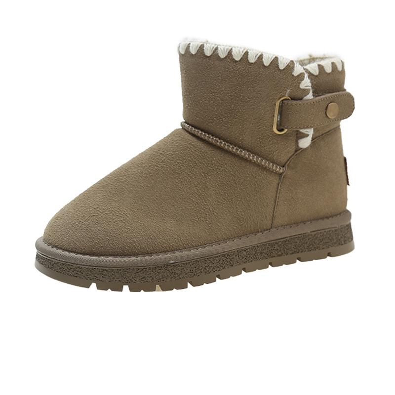 

thick-soled snow boots women s winter 2024 new cotton shoes women s winter piled thickened warm shoes women s winter fluffy shoes 35