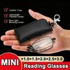 Portable Folding Reading Glasses with Storage Bag Mini Eyeglasses Anti-Blue Light Ultralight Presbyopic Glasses for Women Men