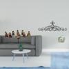 Nativity Scene Tabletop Figurines And Floral Metal Wall Art Decor Set for Indoor Bedroom Patio Porch