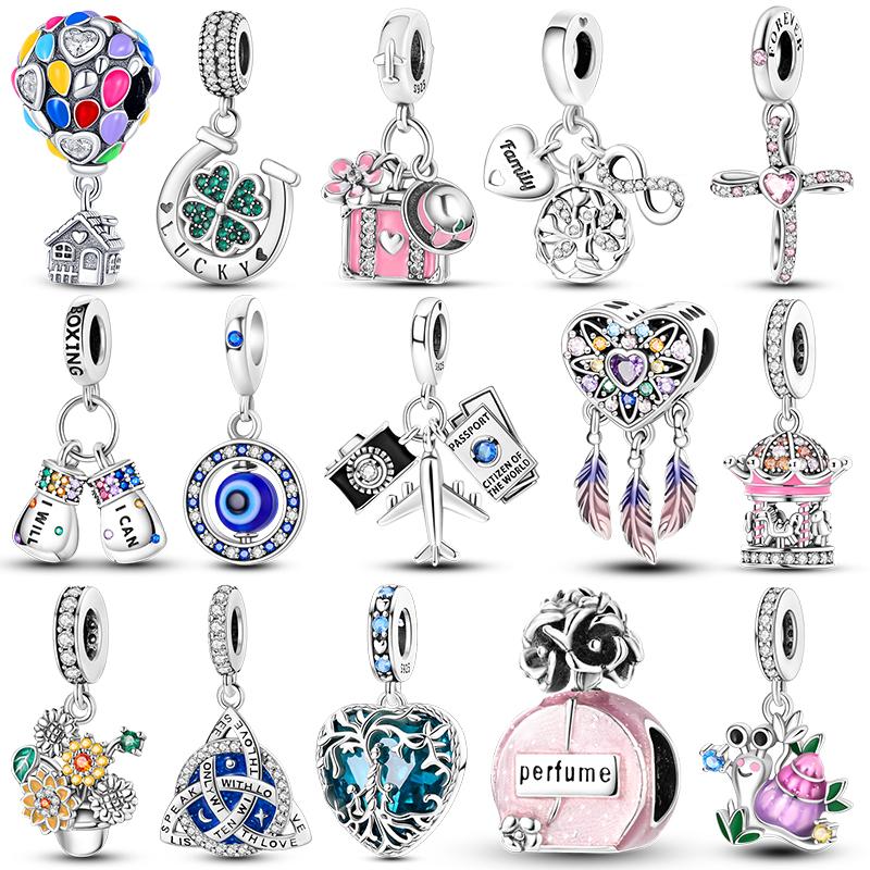 Copper Originals Elements Pendant Charm Beads Fits 3Mm Bracelets Necklace For Women Luxury Diy Jewelry Making Gift