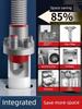 Kitchen Drain Pipe Three-Way Connector, Sink Five-Way Connector, Water Purifier Drainage Pipe, Anti-Odor Diverter