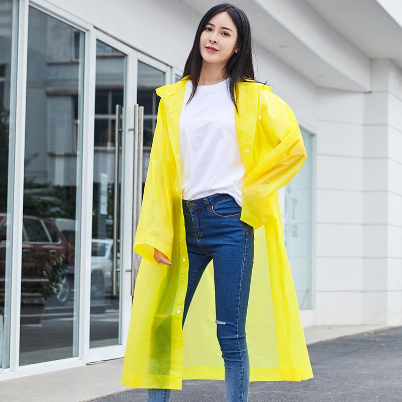 Adult Men's and Women's Ponchos, Thickened Non-disposable EVA Raincoats, Easy To Carry for Outdoor Play, One-piece Raincoats, Flat Mouth