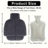 WTEMPO Autumn Winter Large Hot Water Bag with Plush Cover Super Soft Multi-Use for Feet & Hands Warmth Bag Non-Electric