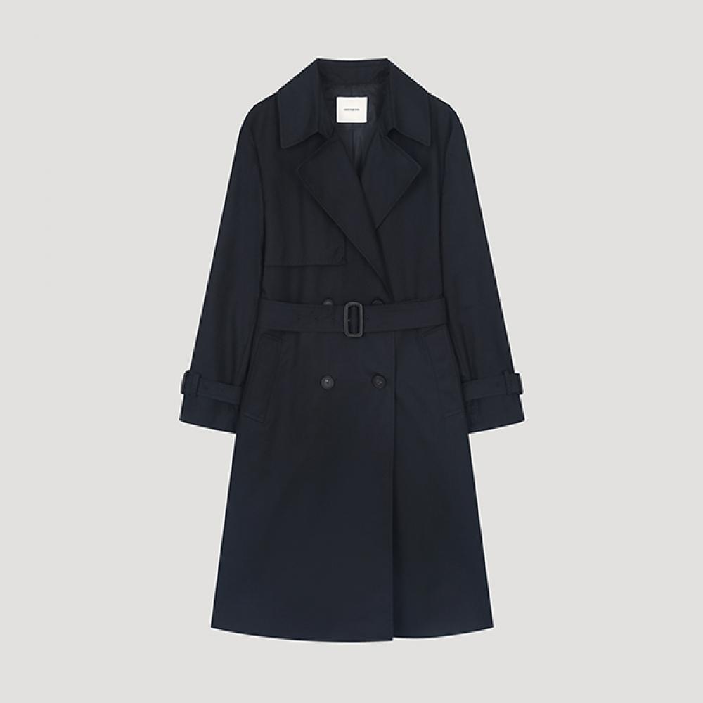 

[She S miSS] Тренчкот с поясом и клапаном пистолета Swwbyo11030 Dn DARK NAVY/55