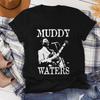 Muddy Waters Schwarzes Baumwoll-T-Shirt Schwarzes Unisex-T-Shirt S5XL Cl314