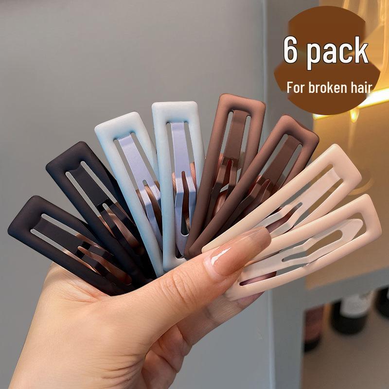 Morandi Series Heart Bang Clips - Versatile Hair Accessories for Women