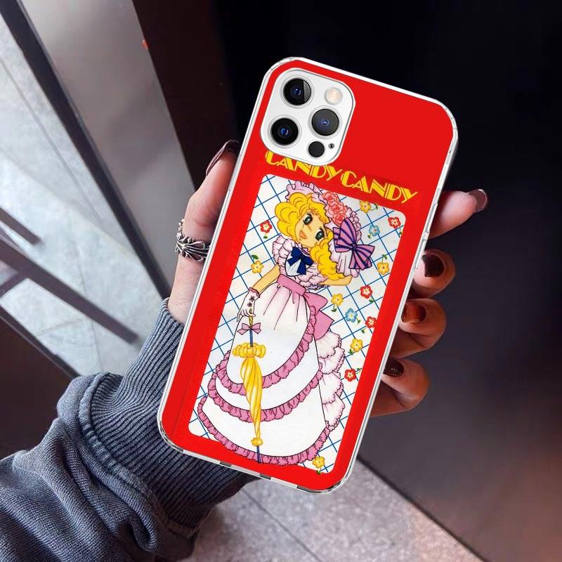 Anime Candy Phone Case For iPhone 17 Air 11 13 Mini 14 15 Plus 16 12 Pro Max 16E SE 7 8 Pattern Soft TPU Back Cover  17 Air 11 1