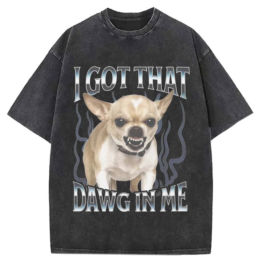 Funny Smoking Dog Cooking Tshrit Vintage Washed Tshirt S Oversized Loose Cotton Harajuku Tee Shirts Casual Streetwear Unisex
