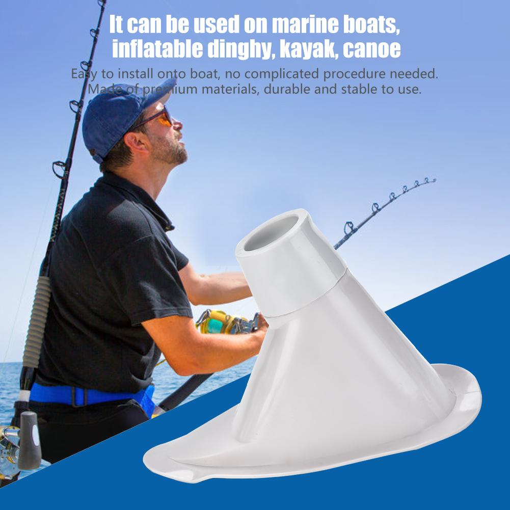 Fishing Rod Holder Stand Bracket for Boat Kayak Canoe Tackle Accessory(White)