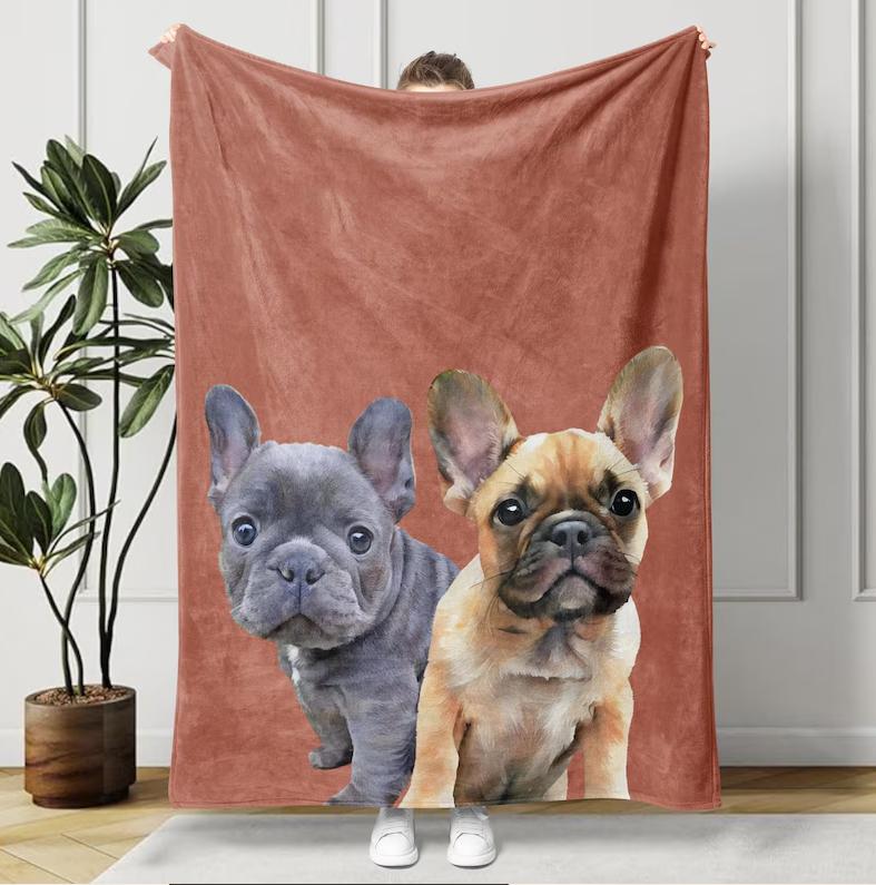 Colorful Dog Painting Towel, Lightweight Beach Towel, Ultra-fine Fiber, Large Sand Free Quick Drying