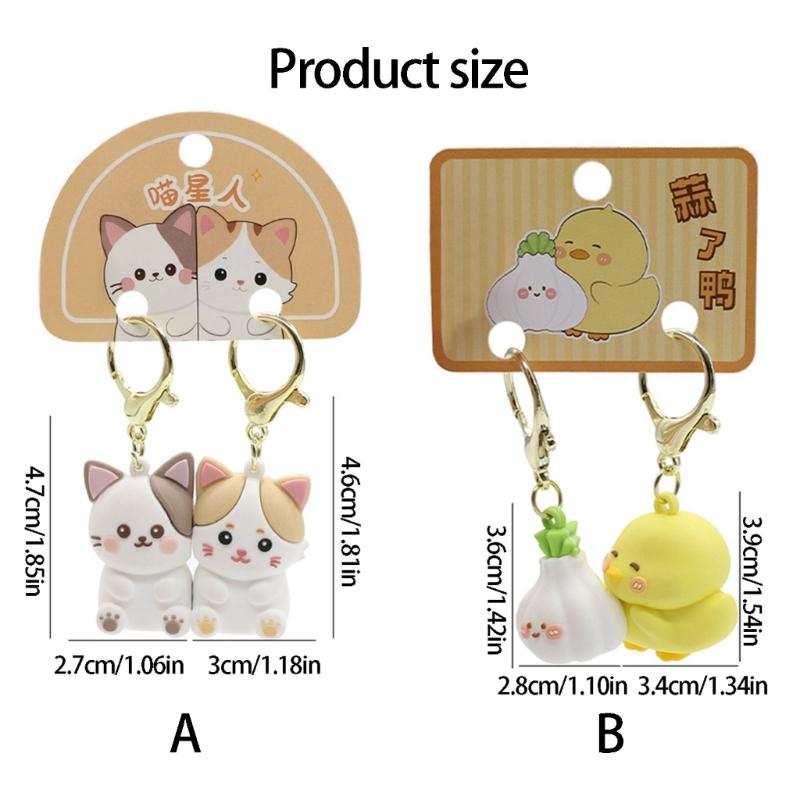 Soft Flexible PVC Magnetic Couple Keychain Pendant Magnet Key Holder For Quick Attachment Ideal Gift For Couples